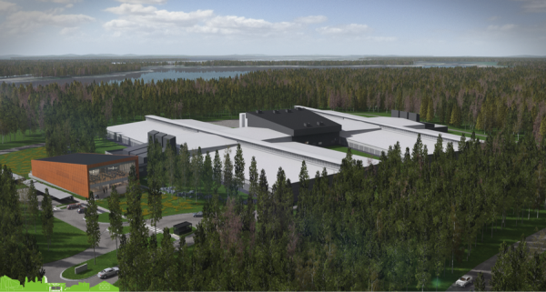 A rendering of Facebook’s Luleå 2 Rapid Deployment Data Center (RDDC) 