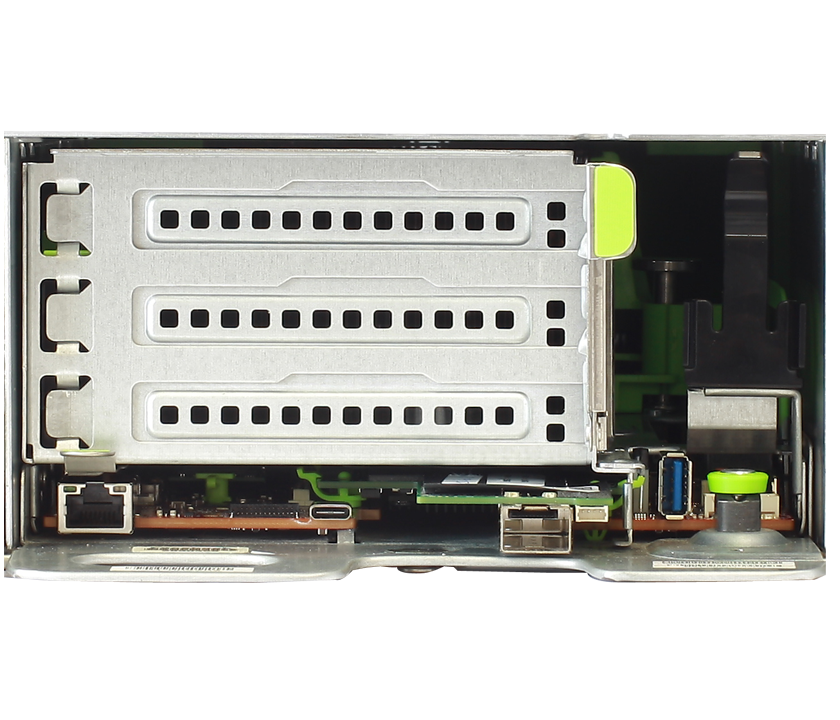 Wiwynn Tioga Pass Advanced 2U OCP server – up to 768GB;  12 DIMM slots. 4 SSDs for IO Performance