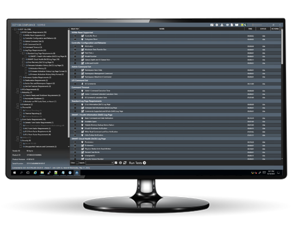 Teledyne LeCroy – OCP Compliance Test Suites