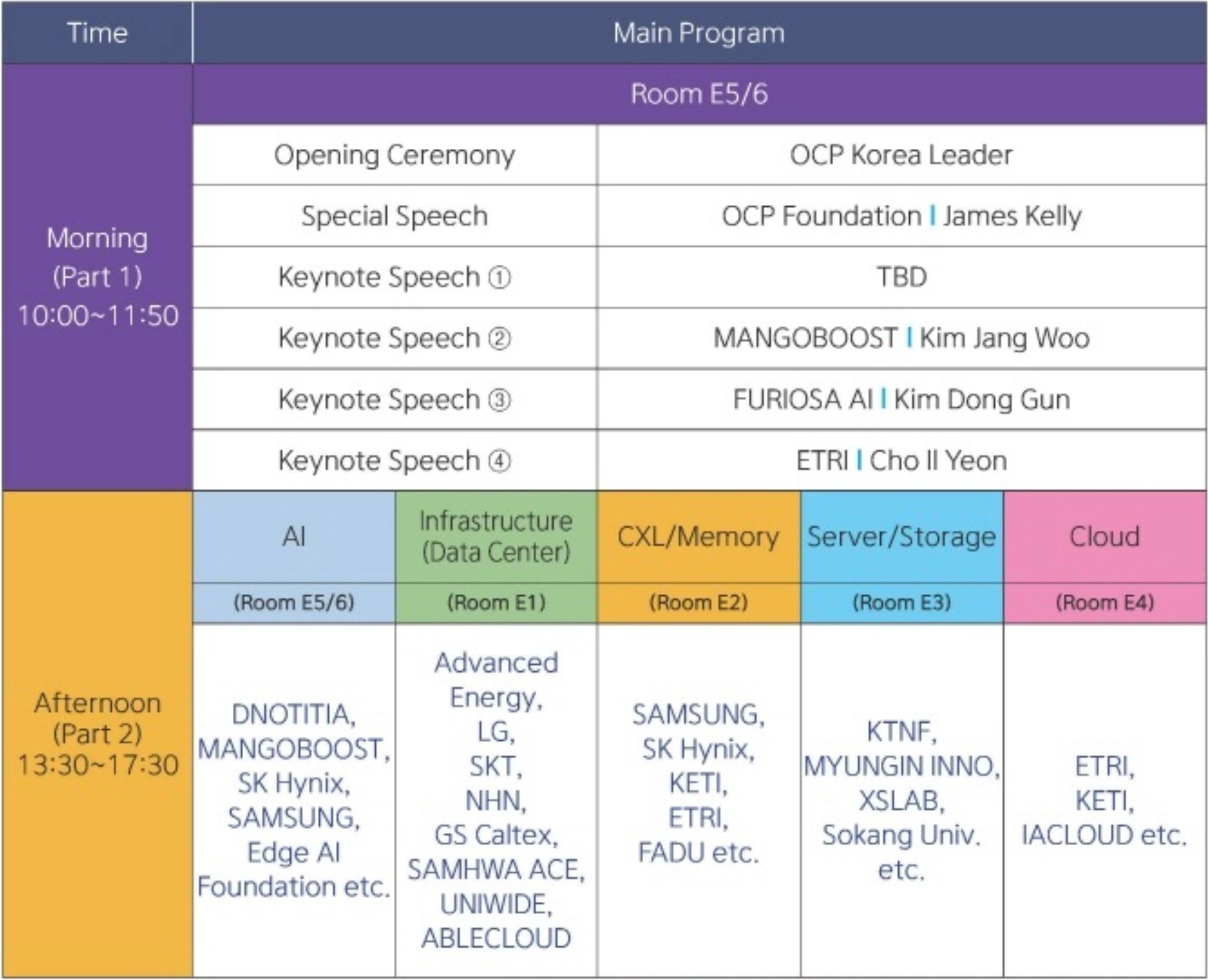 Full Schedule