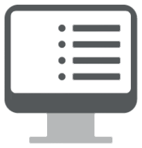 Computer monitor showing a form